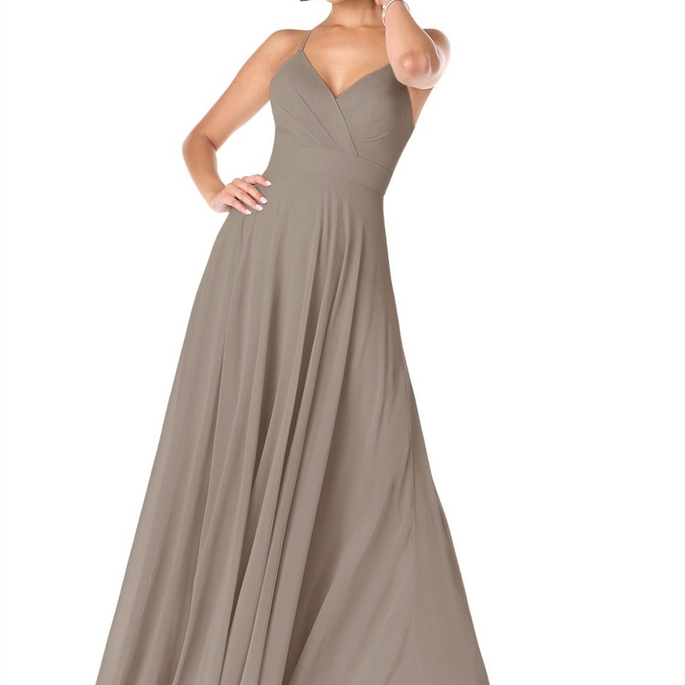 Size 10 Taupe Azazie dress